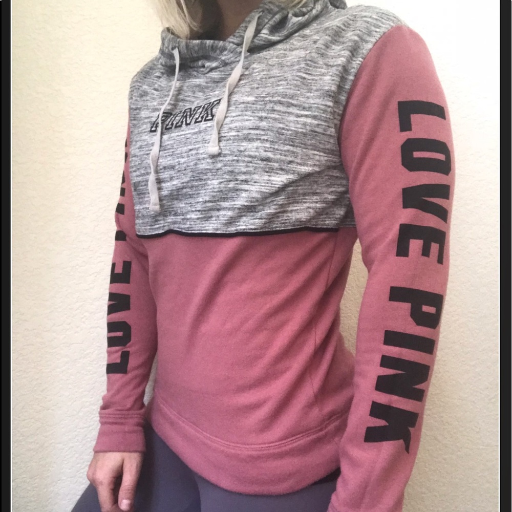 Heather Grey PINK Sweatshirt